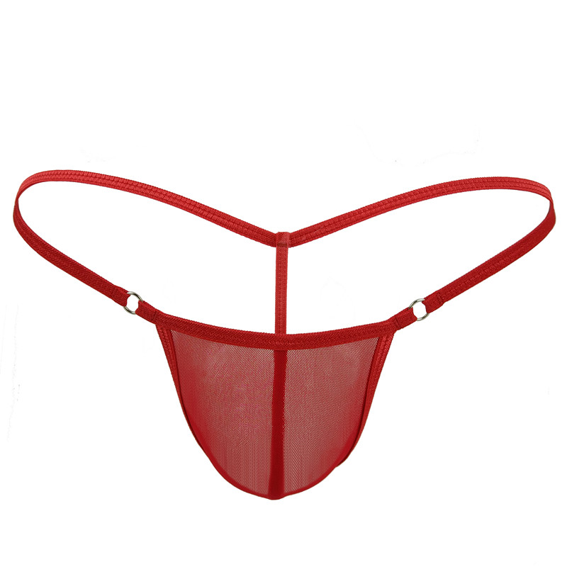 3 pcs Mens Sexy Thongs Micro Bikini GStrings Cotton mesh Transparent Panties cock pouch Gay Underwear erotic Lingerie costumes Jo3644280
