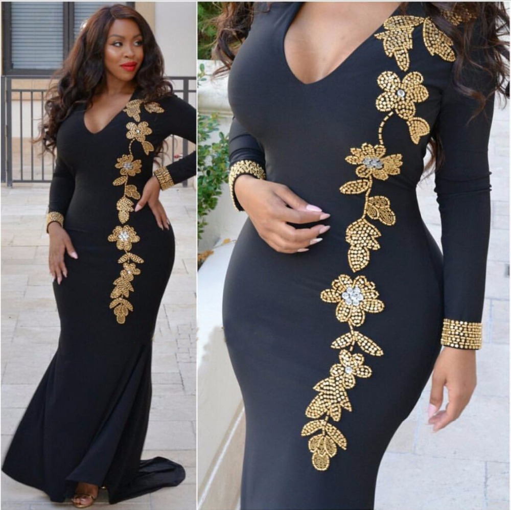 VAZN 2017 New Fashion High Quality Bandage Dress Full Sleeve Maxi Sleeve Maxi Long Dress V-Neck Sexy Print Dresses AM203 q1118