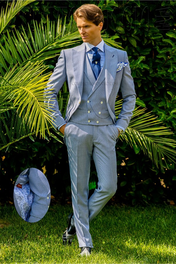 Men Blazers Groom Tuxedos Groomsmen Side Vent Slim Fit Best Man Suit Wedding Men's Suits Bridegroom (Jacket+Pants+Vest)