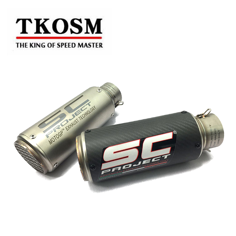 TKOSM 2017 New Model High Quality Stainless Steel 60mm 51mm Universal Motorcycle SC Exhaust Pipe Laser Muffler Racing Exhaust With Sticker
TKOSM 2017 New Model High Quality Stainless Steel 60mm 51mm Universal Motorcycle SC Exhaust Pipe Laser Muffler Racing Exhaust With Sticker