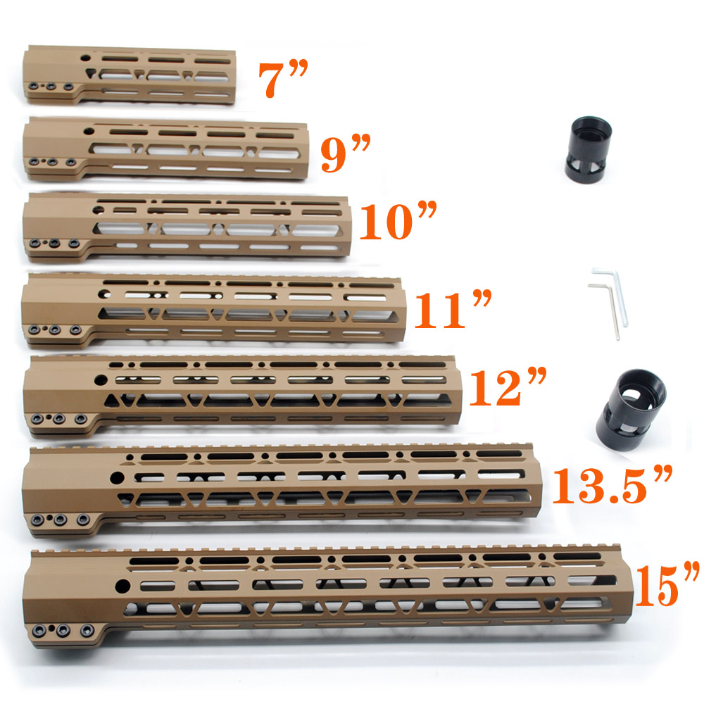 Tan Printed 7''9''10''11''12''13.5'' 15'' inch M-lok Clamp Style Handguard Rail Free Float Mount System
Tan Printed 7''9''10''11''12''13.5'' 15'' inch M-lok Clamp Style Handguard Rail Free Float Mount System