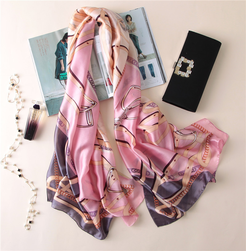 Brand Summer And Autumn Women High Quality 100% Natural Silk Scarf Print Belts Shawls Wrap Plus Size Female Pashmina Ladies Stole, Blue;gray
Brand Summer And Autumn Women High Quality 100% Natural Silk Scarf Print Belts Shawls Wrap Plus Size Female Pashmina Ladies Stole, Blue;gray