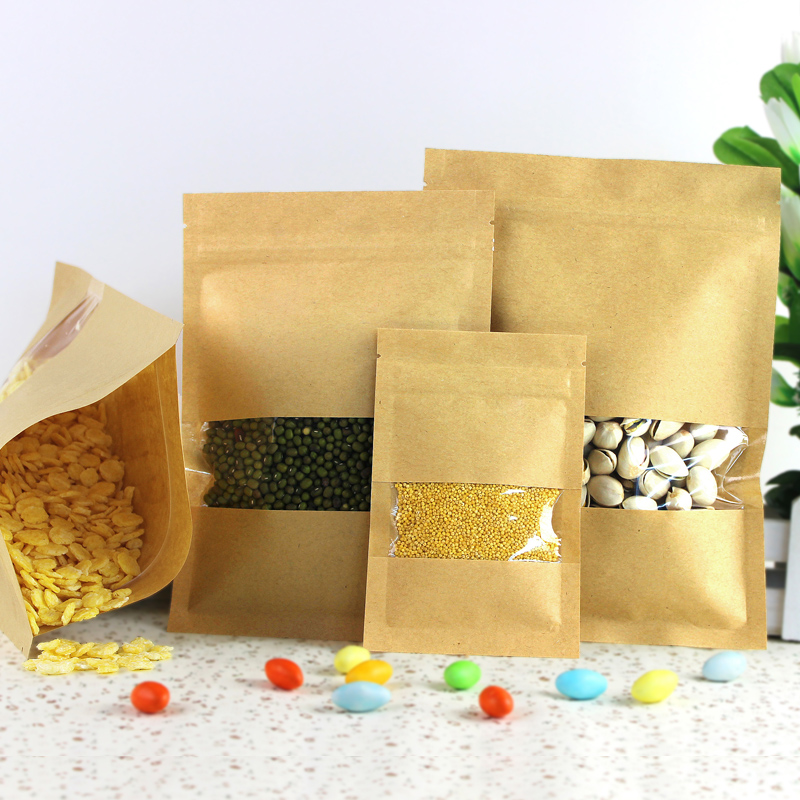 100pcs/lot 9sizes Kraft Paper Packaging bag Transparant windows Flat Bottom Zipper Packing Bags Zip Lock Retailer Package
100pcs/lot 9sizes Kraft Paper Packaging bag Transparant windows Flat Bottom Zipper Packing Bags Zip Lock Retailer Package