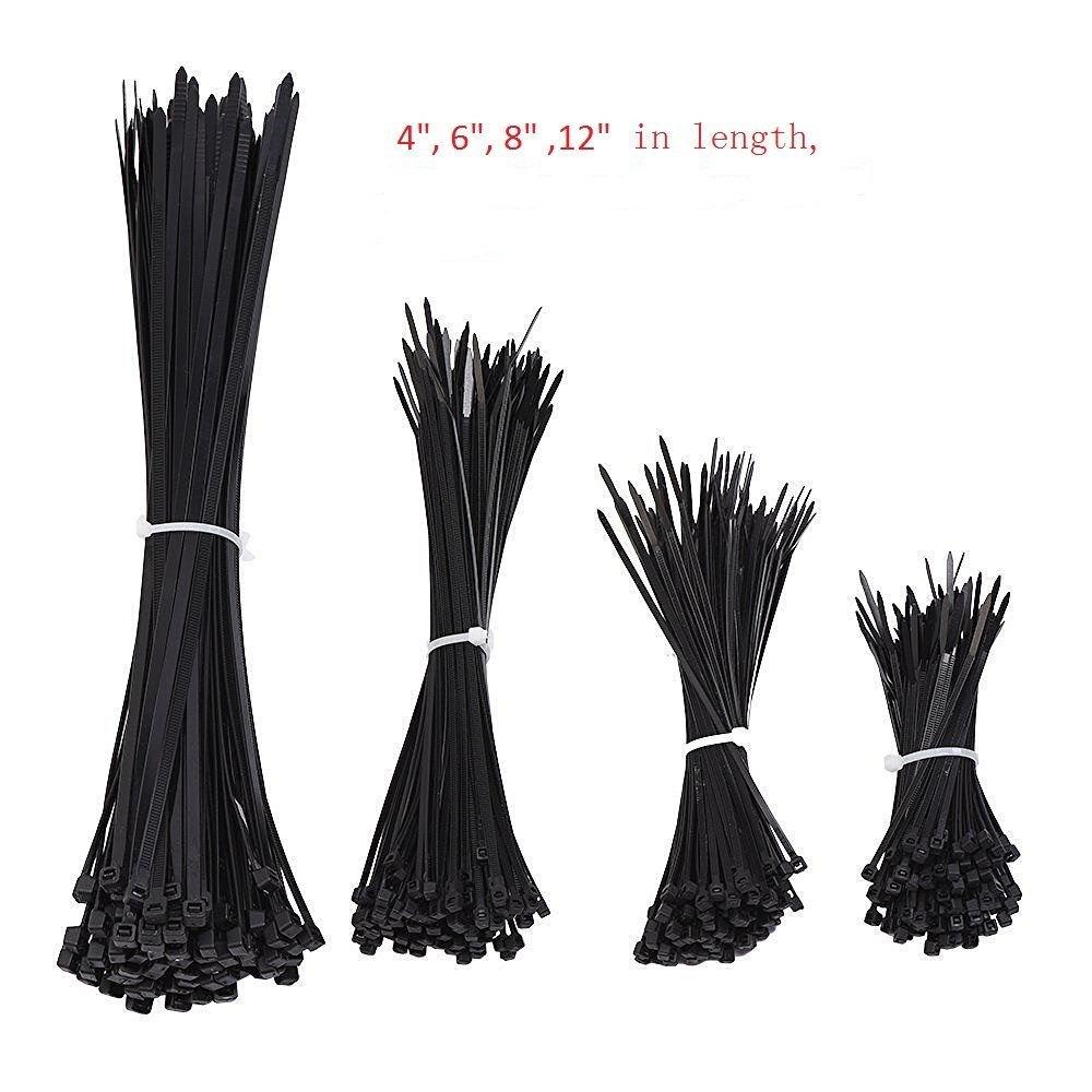 1000pcs Black Nylon Self-Locking Heavy Duty Standard Cable Wrap Zip Ties Straps Wire Cable Tie Kit Fasten Ties for home and Industry
1000pcs Black Nylon Self-Locking Heavy Duty Standard Cable Wrap Zip Ties Straps Wire Cable Tie Kit Fasten Ties for home and Industry