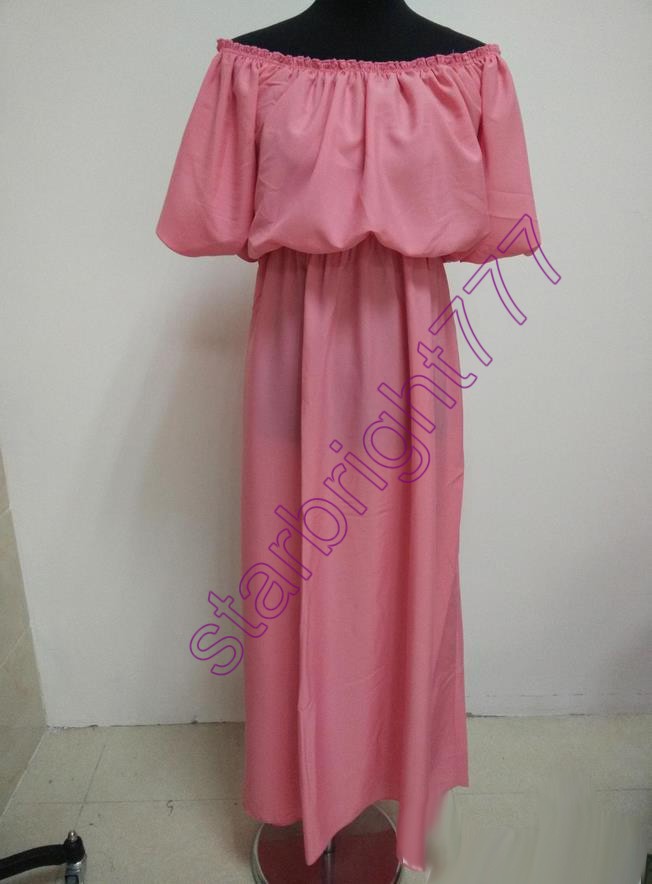 Summer family matching clothing maxi solid chiffon Mother Daughter Dresses Family look Clothing Beach mom and daughter matching dress