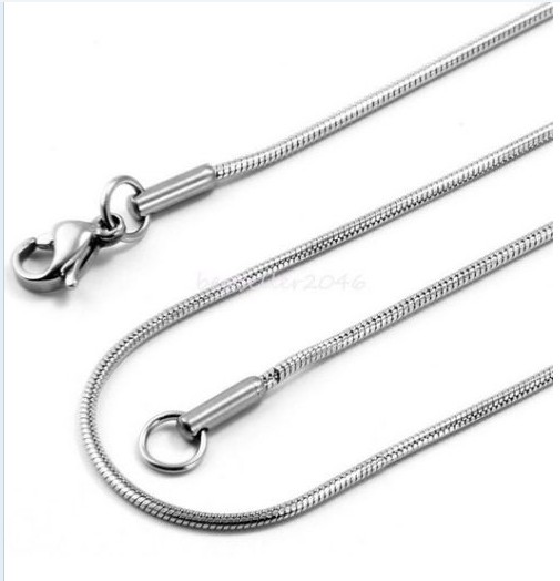 100pcs Lot large wholesale price silver tone Stainless Steel Round snake Chain Necklace thin 1.6mm 18''-24'' lenght in bulk women
100pcs Lot large wholesale price silver tone Stainless Steel Round snake Chain Necklace thin 1.6mm 18''-24'' lenght in bulk women