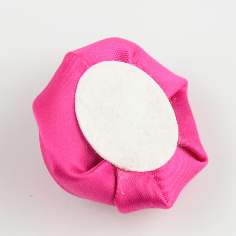 Roses Flowers Accessories Satin Ribbon Handmade 4cm Mini Rosette For Girl Kids Woman Christmas Wedding Hairband Festival Packaging Without Hair Clip 1