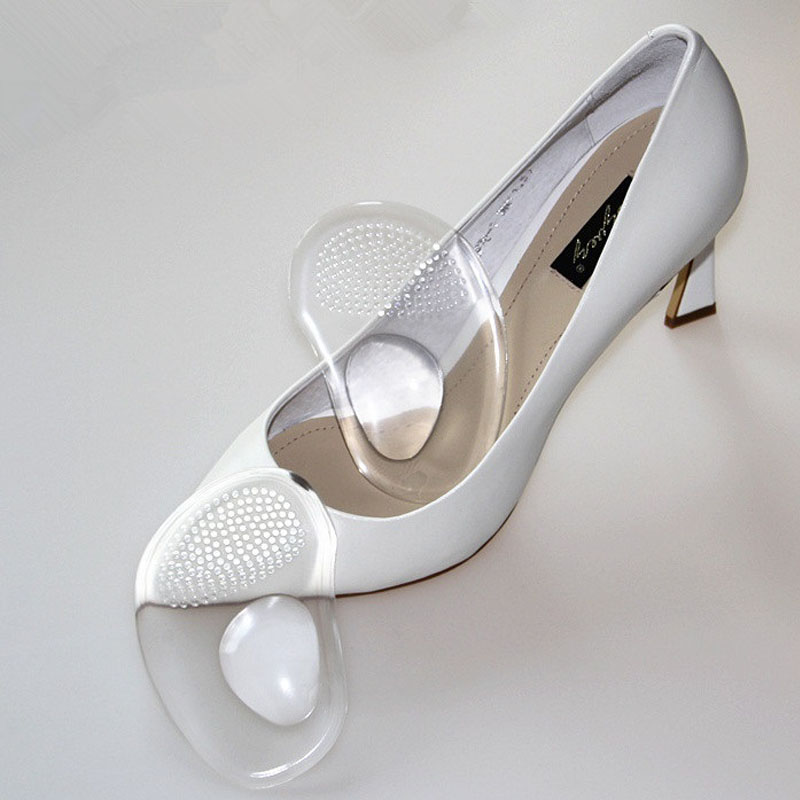 Silica Gel Ball Forefoot Silicone Shoe Pad Insoles Women's High Heel Cushion Meatarsal Support Feet Palm Care Pads Shoe Accessories ZA1606