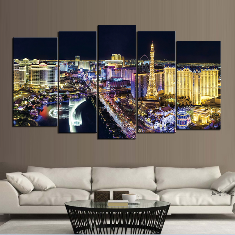 Night view of Las Vegas City Frameless Paintings 5pcs No Frame Printd on Canvas Picture
Night view of Las Vegas City Frameless Paintings 5pcs No Frame Printd on Canvas Picture