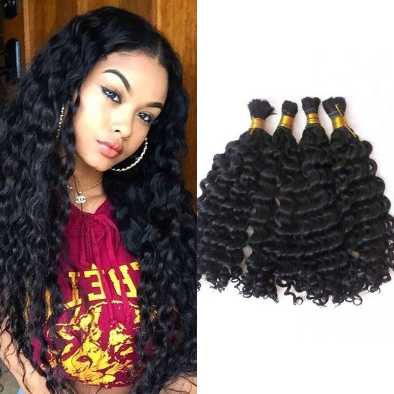 Brazilian Deep Wave Bulk Human Hair for Braiding Natural Color 4 Bundles Hair Bulk No Weft FDSHINE 
Brazilian Deep Wave Bulk Human Hair for Braiding Natural Color 4 Bundles Hair Bulk No Weft FDSHINE