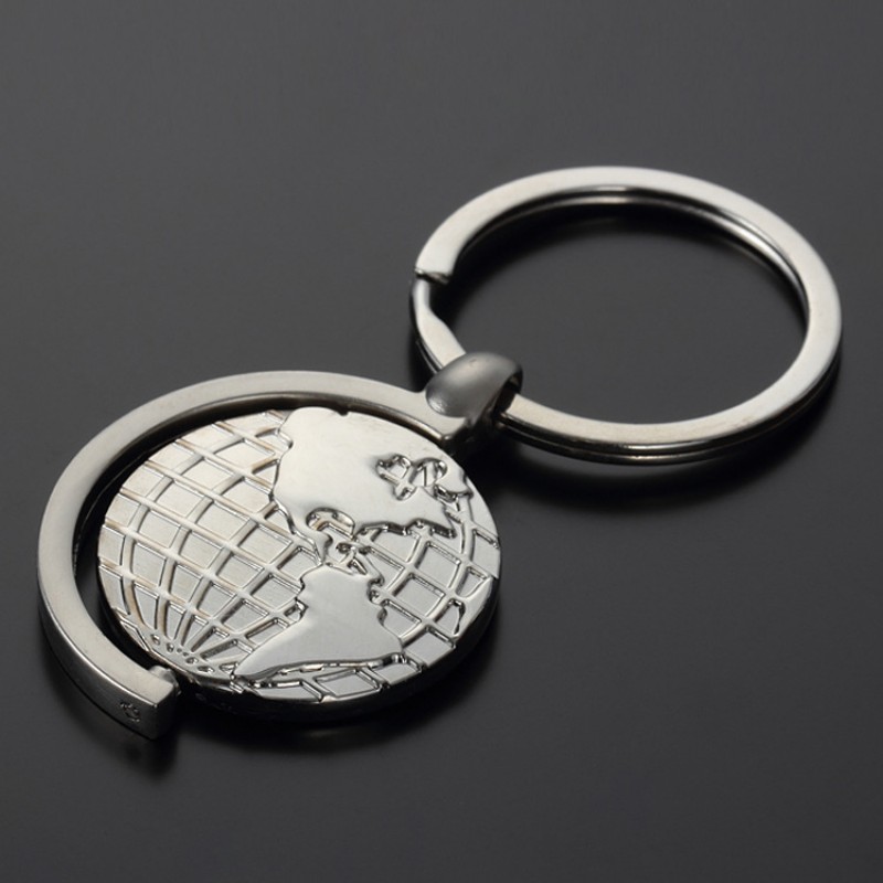 High-quality Rotatable globe Keychain Creative metal zinc alloy the earth keychain Small Gift Car keys bag pendant Key Ring, Silver
High-quality Rotatable globe Keychain Creative metal zinc alloy the earth keychain Small Gift Car keys bag pendant Key Ring, Silver