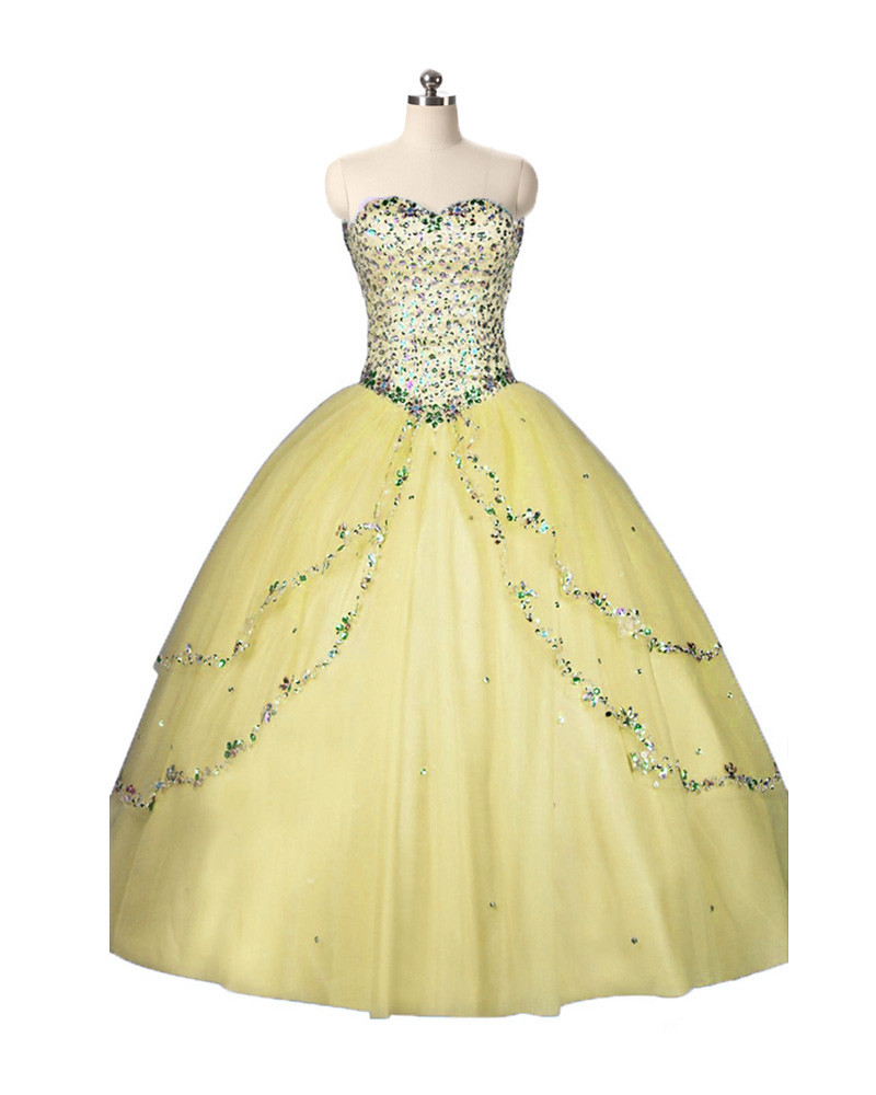 2017 Fashion Sweetheart Crystal Ball Gown Quinceanera Dress with Sequined Tulle Plus Size Sweet 16 Dress Vestido Debutante Gowns BQ77