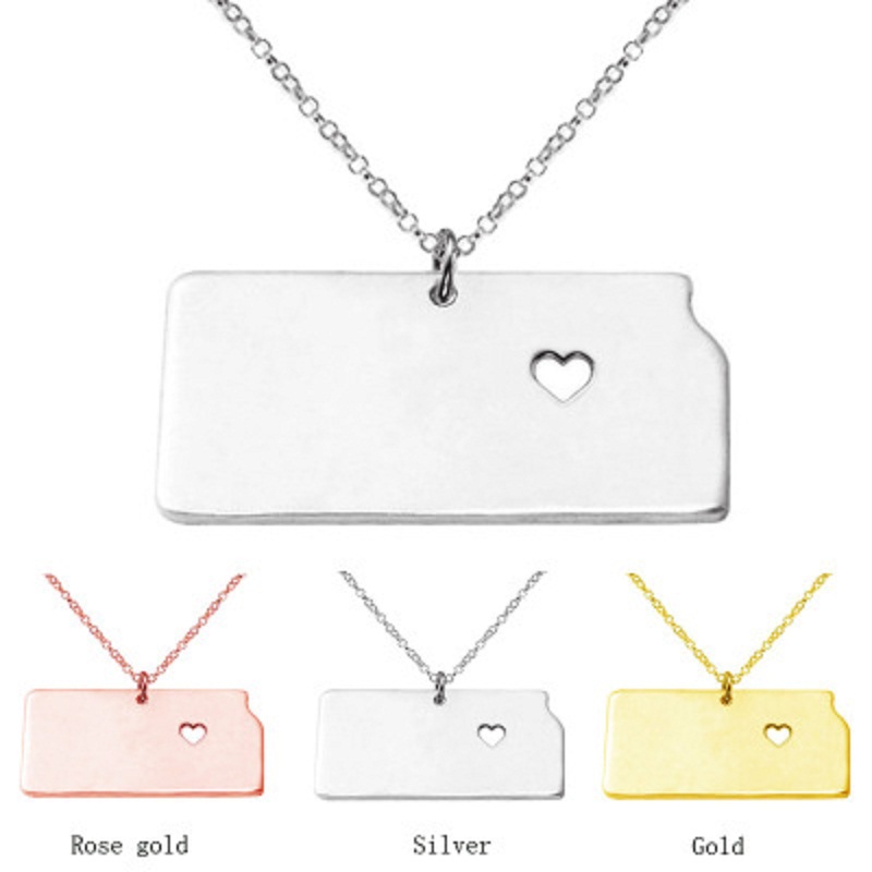 Kansas State Necklace Map Pendant Necklaces USA State Pendants Map Necklace With A Heart Handmade Jewelry
Kansas State Necklace Map Pendant Necklaces USA State Pendants Map Necklace With A Heart Handmade Jewelry
