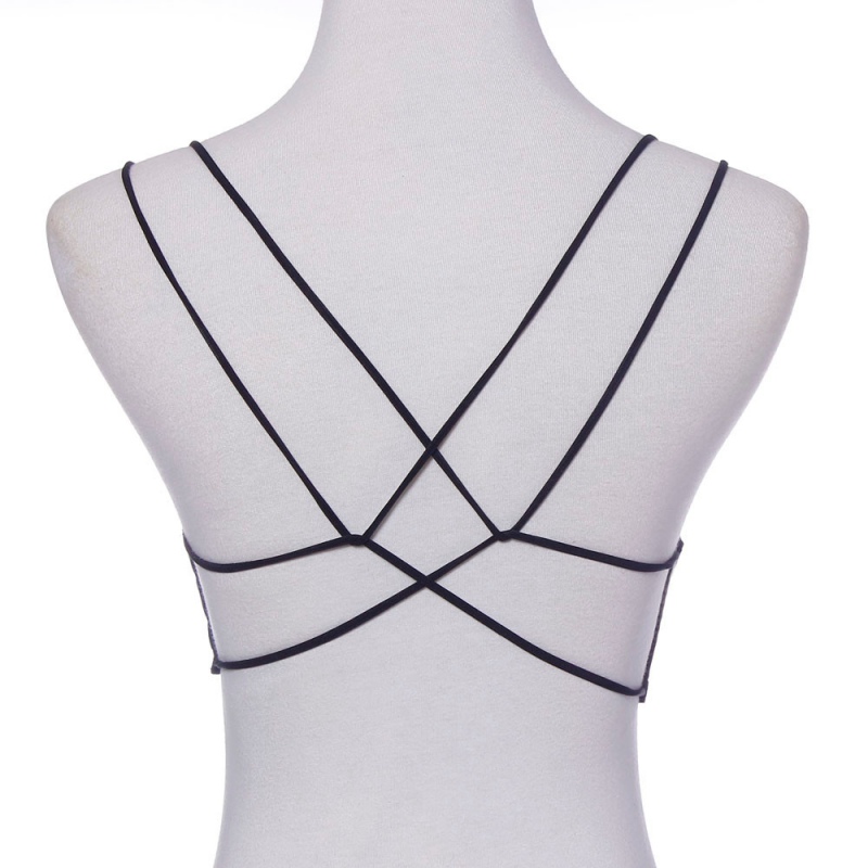 Wholesale- Sexy Women Lace Up Bralette Bralet Cut Out Bra Bustier Crop Top Cami Tank Tops Blouse Corset Boho Party Clubwear Beach