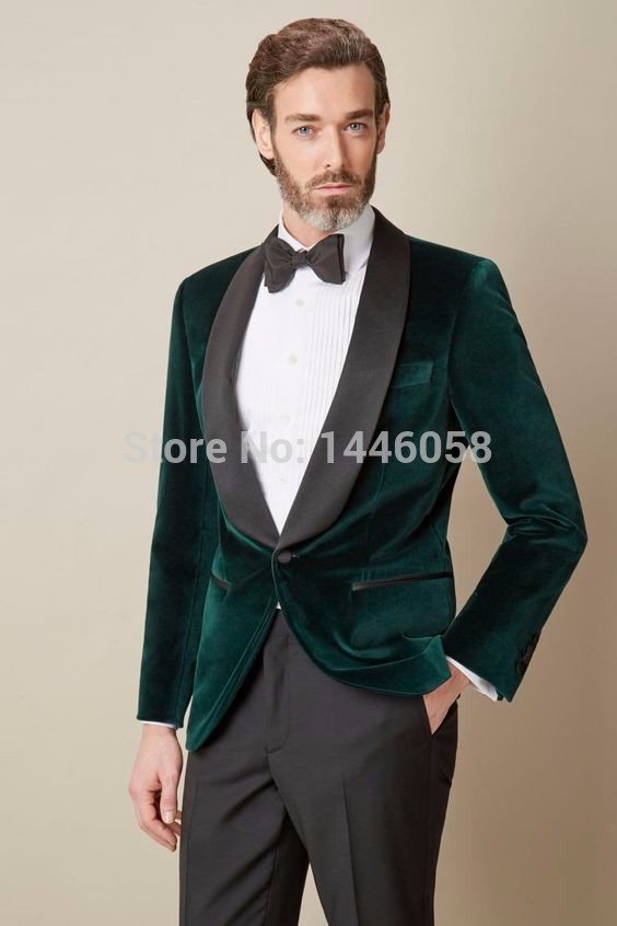 Wholesale- 2017 Mens Velvet Blazers Custom Made Dark Green Formal Dress Wedding Prom Tuxedos Groom Suit Groomsmen Mens Wedding Suits, As picture-5
Wholesale- 2017 Mens Velvet Blazers Custom Made Dark Green Formal Dress Wedding Prom Tuxedos Groom Suit Groomsmen Mens Wedding Suits, As picture-5