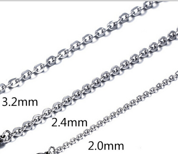 100m/Roll Strong Silver Tone Thin 1.5mm Oval Cross Chain Stainless Steel Jewelry Finding Chain Marking DIy