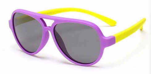 Polarized Kids Oval Sunglasses TAC TR90 Pilot Soft Frame Baby Boys Girl Sun Glasses UV400, Child Children Outdoor Goggles 893 Z260305