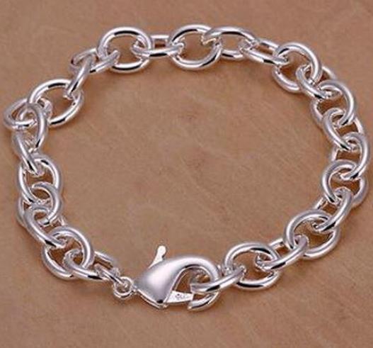 Free shipping Tradition Chain High quality Top Sale 925 Silver Noble fashion charm Bracelet Jewelry