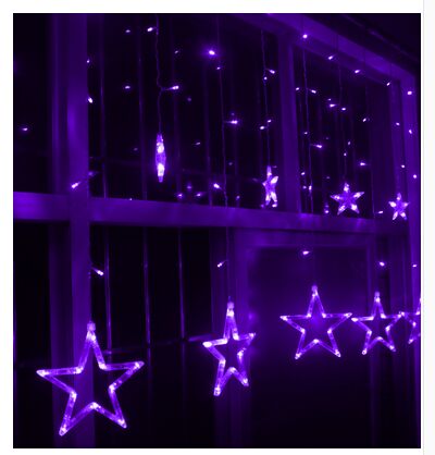110V/220V Led Strings Flash Star Curtain Lights Lamp Christmas Wedding Bar Shop Outdoor/Indoor Waterproof Home Decorations Lights Lamp