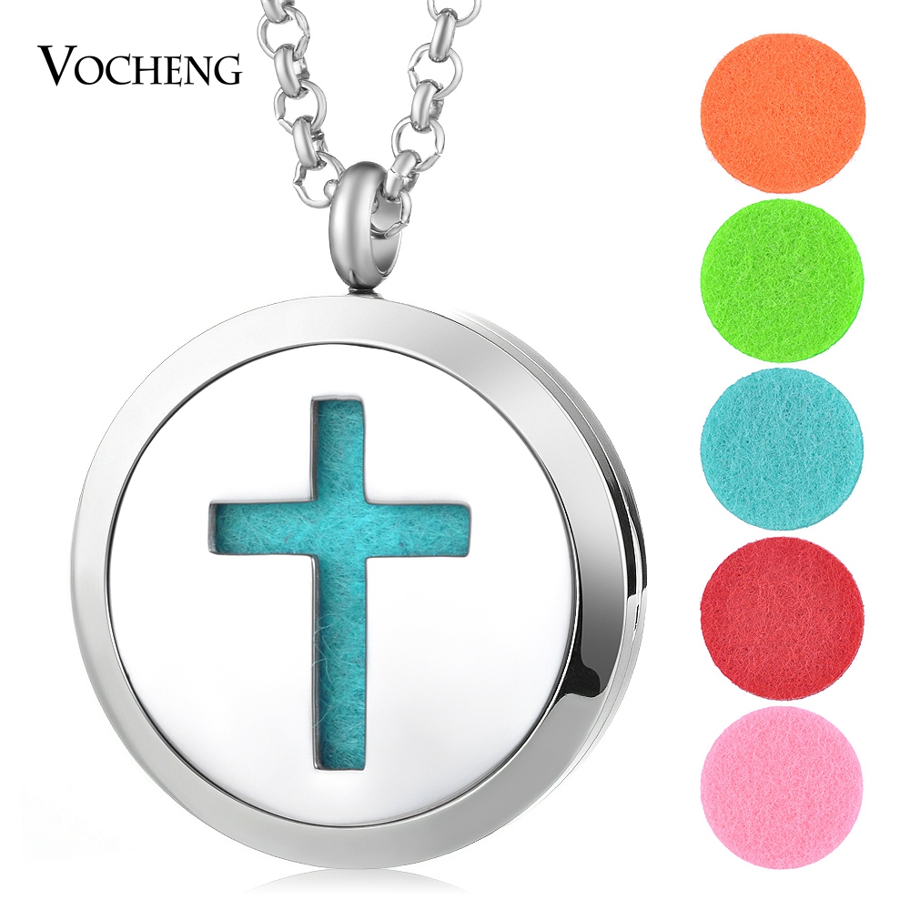 30mm Perfume Locket Diffuser Necklace Cross Pendant 316L Stainless Steel Magnetic without Felt Pads VA-401
30mm Perfume Locket Diffuser Necklace Cross Pendant 316L Stainless Steel Magnetic without Felt Pads VA-401