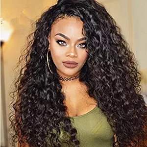 250% High Density Glueless 360 Lace Frontal Wig Curly Human Hair Wigs for Black Women Brazilian Hairs Pre Plucked Hairline diva1
