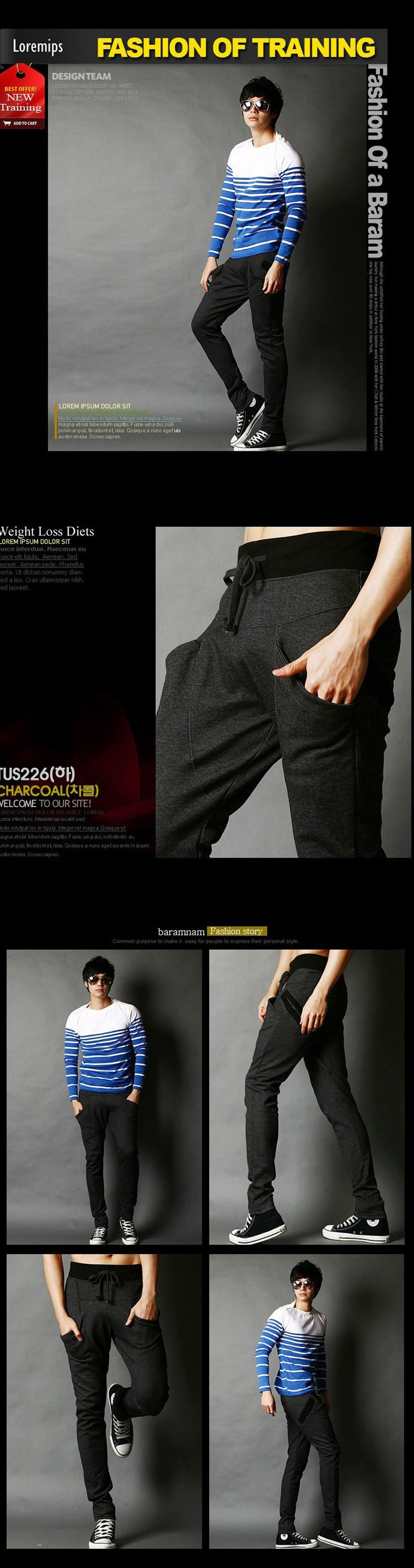 2017 New Fashion Jogger Chinos Skinny Joggers Harem Sweat Pants Men Sport Trousers B4