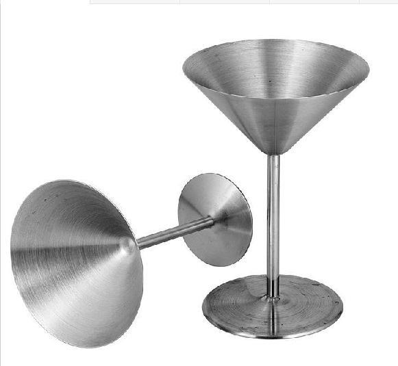 stainless steel wine cup hanap wine glass martini champagne cup goblet glass cocktail glass cup metal bar