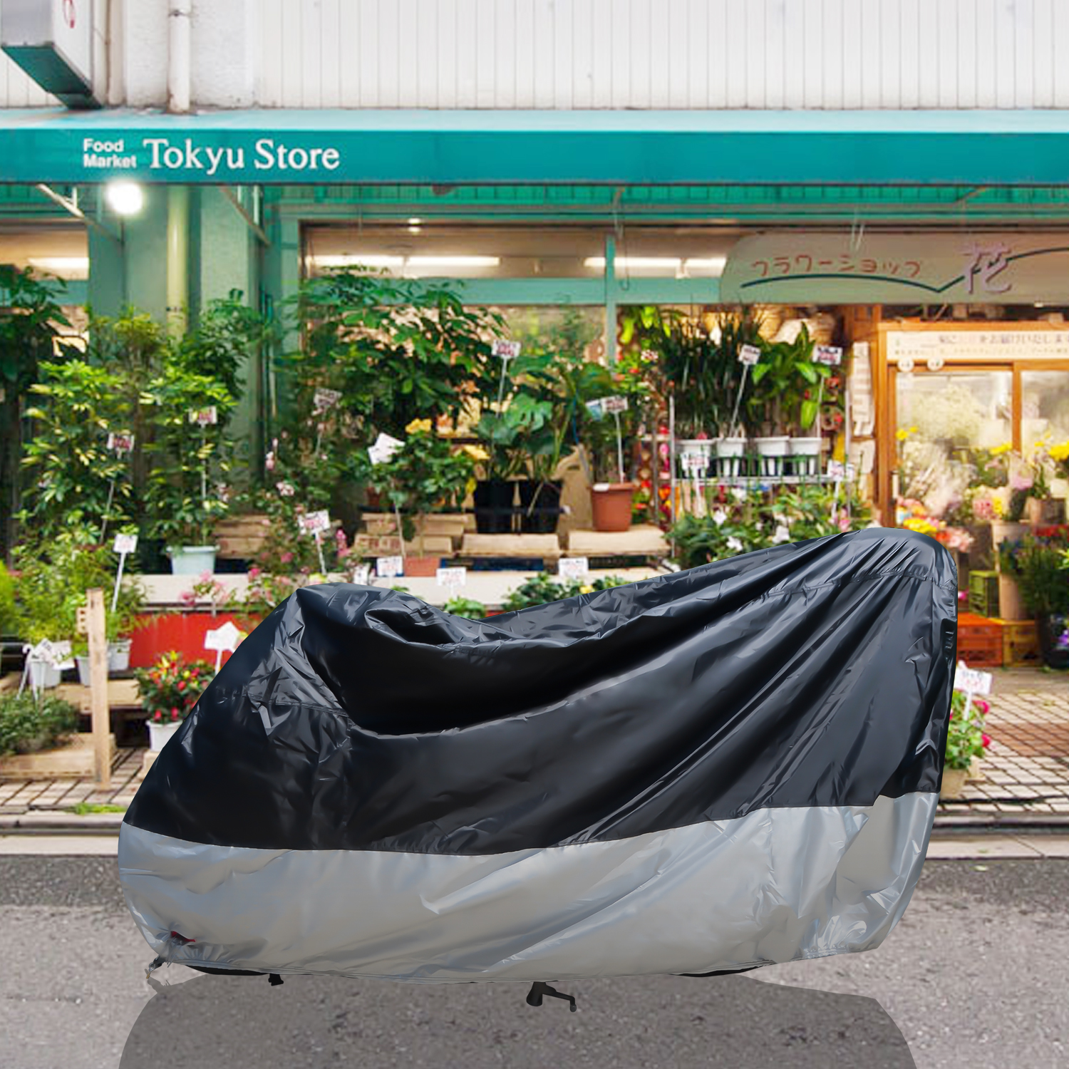 Motorcycle Covers Waterproof Dust-proof Outdoor Rain UV Protector Scooter Cover for Motorcycle BMW Motorbike Harley Davidson Black & Silver
Motorcycle Covers Waterproof Dust-proof Outdoor Rain UV Protector Scooter Cover for Motorcycle BMW Motorbike Harley Davidson Black & Silver