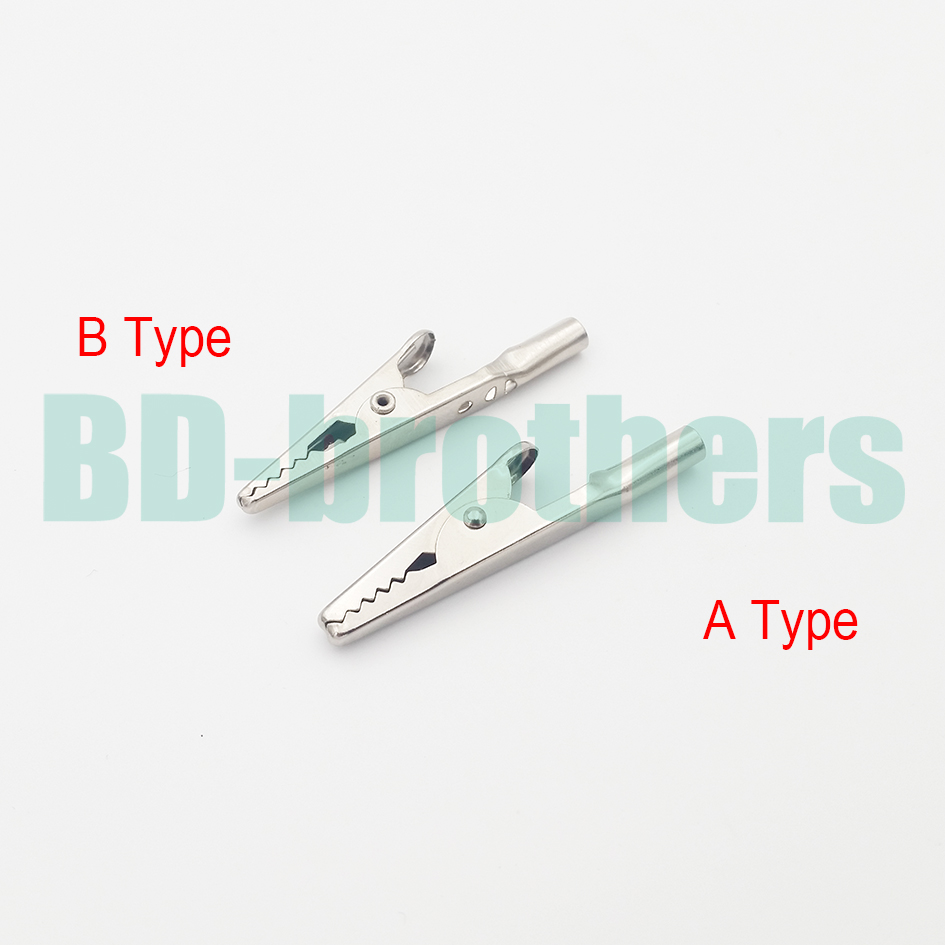 Metal Round Tail Alligator Clip crocodile electrical Clamp FOR Testing Probe Meter 51MM B Type Hardware accessories 4000pcs/lot
