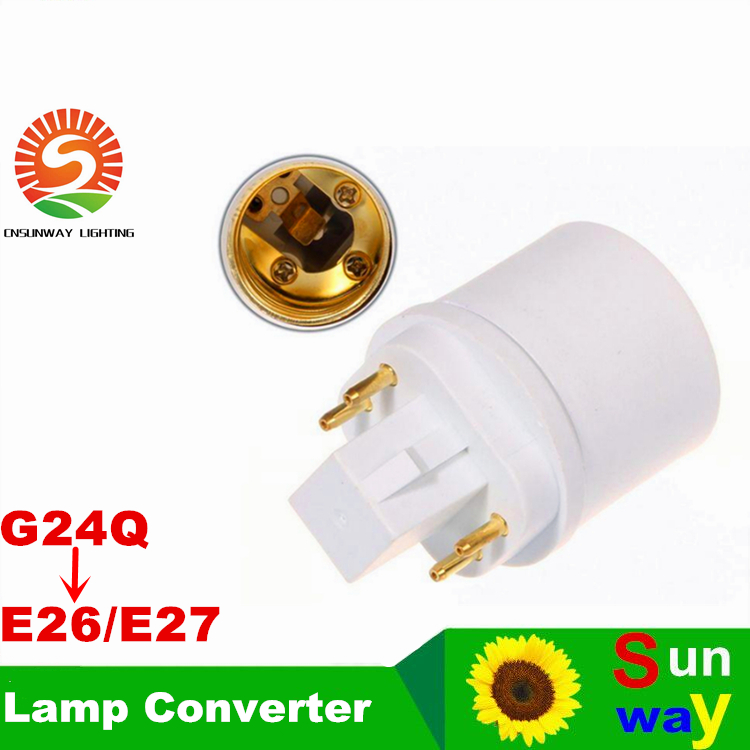 4 pins G24Q male to E26 female GX24Q-1 GX24Q-2 GX24Q-3 4 pins GX24 to E27 adapter GX24 to E26 lamp holder converter
4 pins G24Q male to E26 female GX24Q-1 GX24Q-2 GX24Q-3 4 pins GX24 to E27 adapter GX24 to E26 lamp holder converter