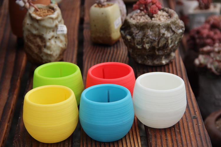 2017 NEW Planter Pots Recycled Plastic Pots Perfect for Succulents Strong, Reusable Plant Flower Herb Bed Pot