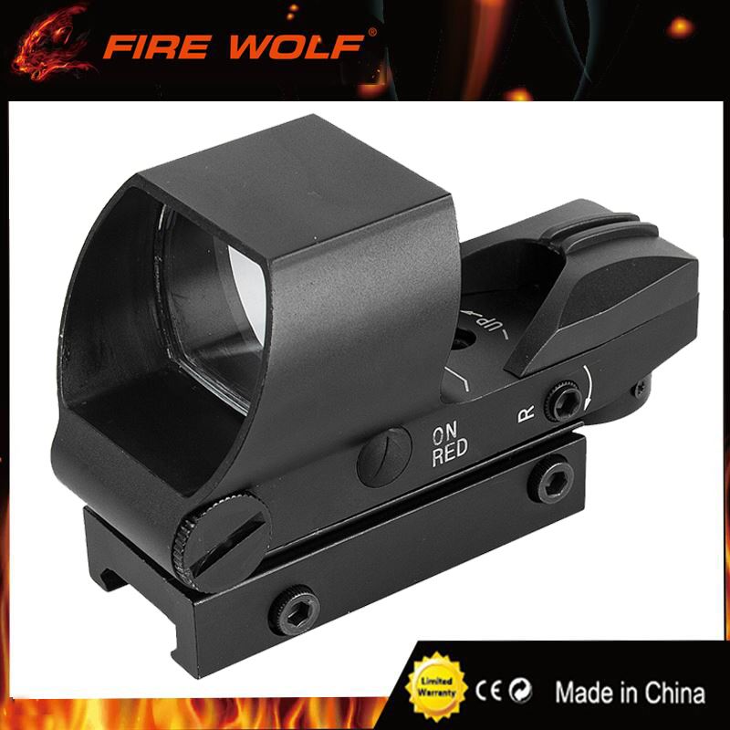 

FIRE WOLF Multi Reticle 1X22 Reflective Red Green Dot Sight Scope Parallax Tactical Red Dot Sights Riflescope