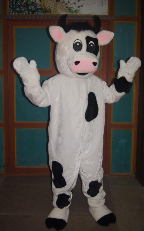 Seller cartoon High quality cow mascot costume fancy carnival costume free shipping, White
Seller cartoon High quality cow mascot costume fancy carnival costume free shipping, White
