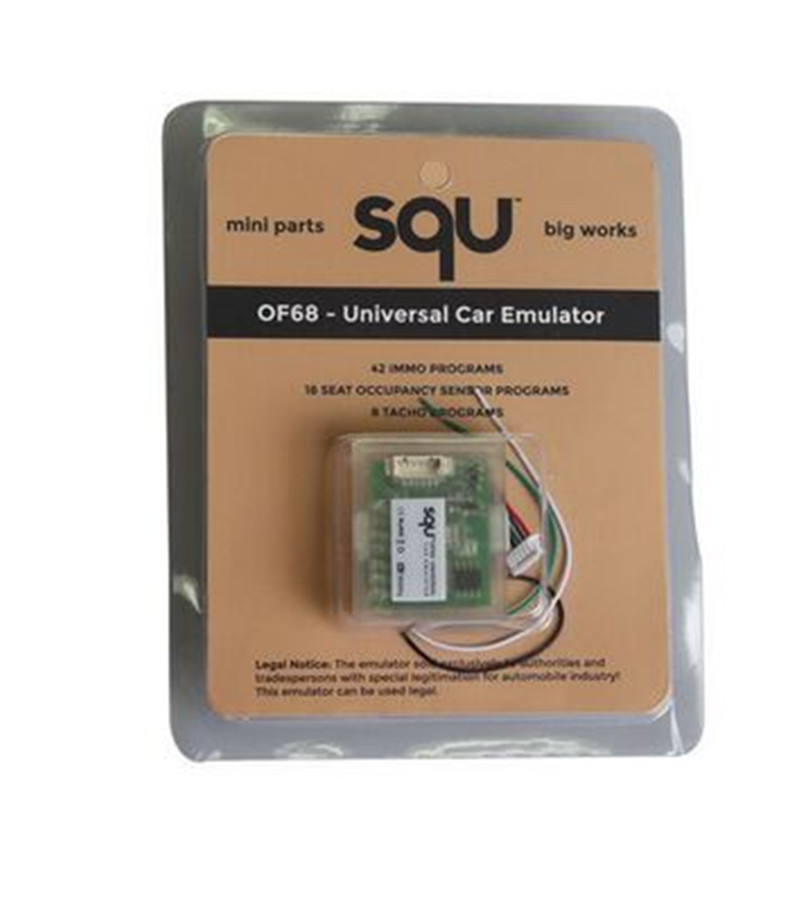 5pcs/lot New Arrival SQU OF68 Universal car emulator support IMMO/Seat accupancy sensor/Tacho Programs
5pcs/lot New Arrival SQU OF68 Universal car emulator support IMMO/Seat accupancy sensor/Tacho Programs