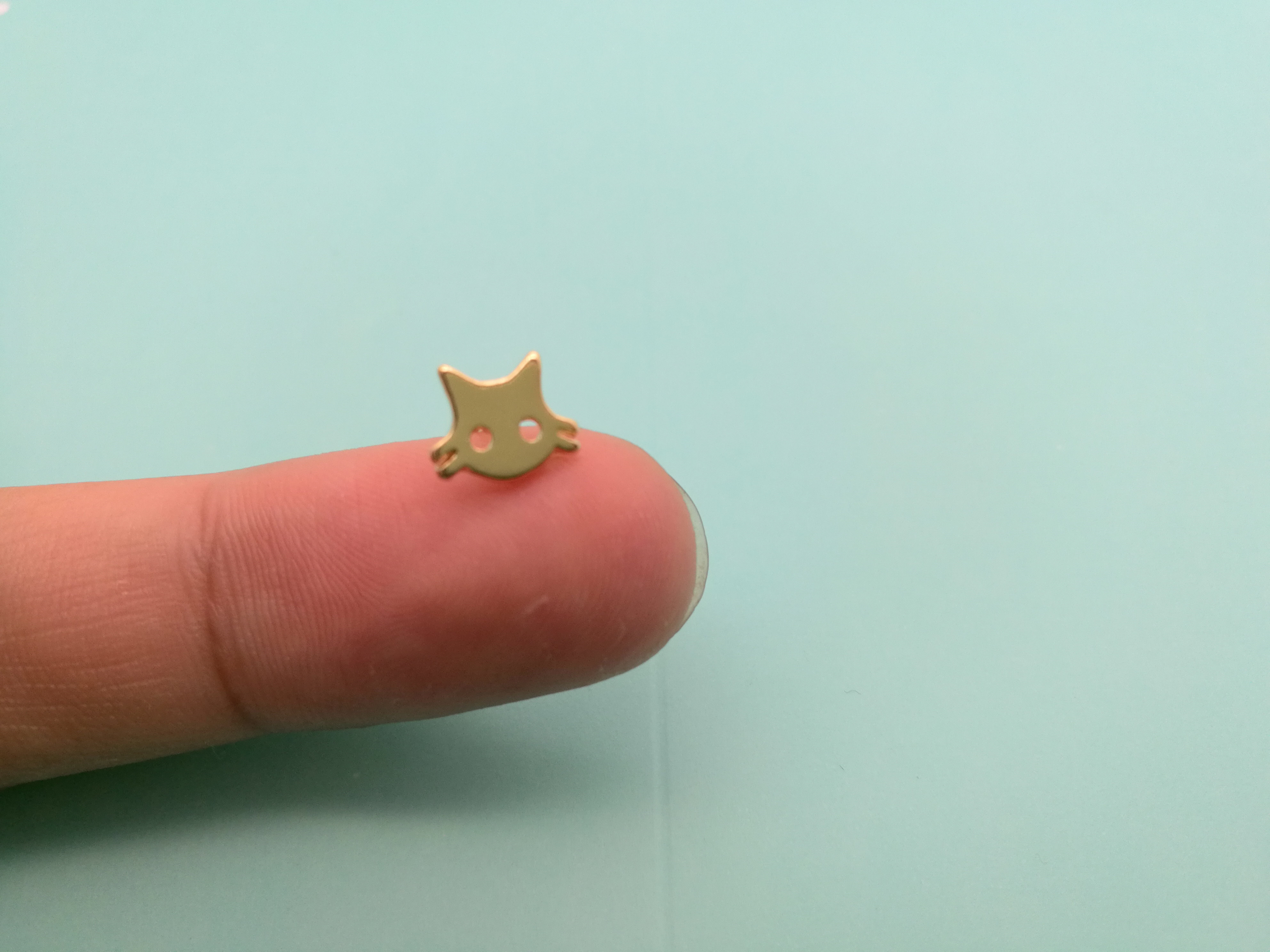 10Pair Cute Small Pet Cat Head Face Earring Lovely Pitiful 3D Pussy Cat Stud Earring Simple Animal Kitty Stud Earrings for women
