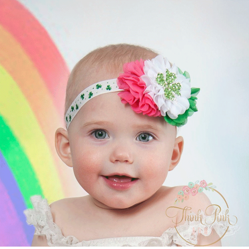 Baby Headbands Infant St Patrick's Day Rhinestone Flower Headband Children Shabby Hair Accessories Chiffon Hairbands for toddlers KHA572, 2 colors
Baby Headbands Infant St Patrick's Day Rhinestone Flower Headband Children Shabby Hair Accessories Chiffon Hairbands for toddlers KHA572, 2 colors