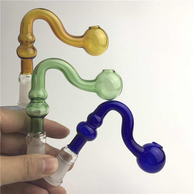 Glass Oil Burner Pyrex Glass Water Pipes with 14mm 18mm male female Green Blue Brown Thick Colorful Glass Tube Pipe for Smoking
Glass Oil Burner Pyrex Glass Water Pipes with 14mm 18mm male female Green Blue Brown Thick Colorful Glass Tube Pipe for Smoking