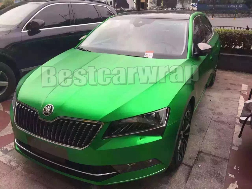 Various Colors Ice Satin chrome matte Vinyl For Car Wrap Covering With Air bubble Free Low tack glue 3M quality 1.52x20m/Roll 5x67ft