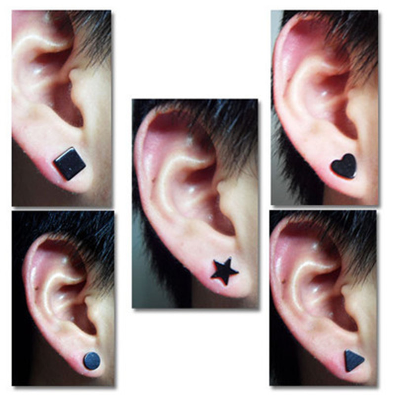 Women Men Magnet Stud Earrings 8MM Silica Gel Black Star Heart Round Square magnetic Stud Earring No Piercing Jewelry
Women Men Magnet Stud Earrings 8MM Silica Gel Black Star Heart Round Square magnetic Stud Earring No Piercing Jewelry
