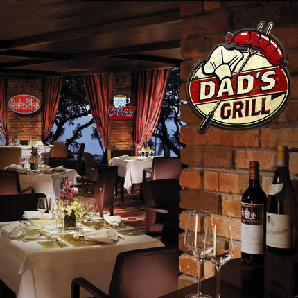 Wholesale- Retro Irregular Shade Metal Tin Signs For Bar Pub Cafe Hotel Garage Metal Art Wall Decor Sticker Poster Vintage Painting Plaque