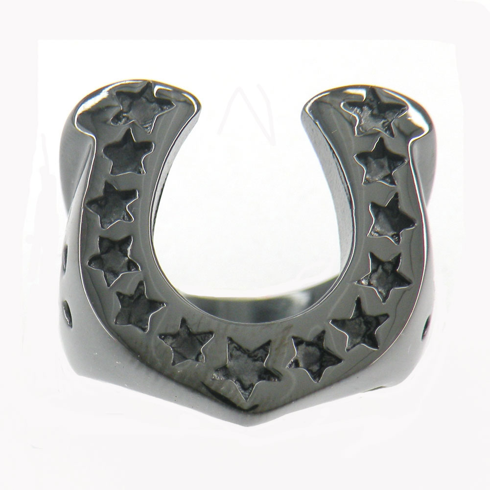 FANSSTEEL STAINLESS STEEL mens or womens Black plating U Shape Journey Star Lucky Horseshoe Medallion Ring GIFT 07W65B
FANSSTEEL STAINLESS STEEL mens or womens Black plating U Shape Journey Star Lucky Horseshoe Medallion Ring GIFT 07W65B