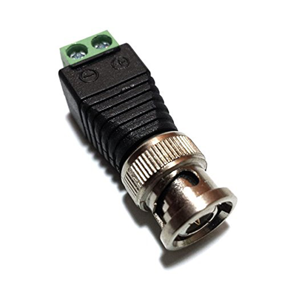 Coaxial Coax CAT5 BNC Male Connector for CCTV Camera Security System Surveillance Accessories New Arrival