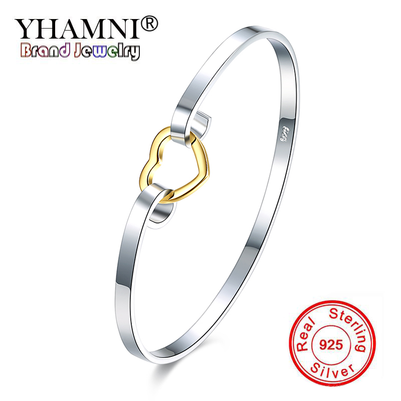 YHAMNI Brand Romantic Gift of Love 925 Silver Bangle 925 Silver Fashion Jewelry Silver Charm Bracelet Bangle For Women B082, Black
YHAMNI Brand Romantic Gift of Love 925 Silver Bangle 925 Silver Fashion Jewelry Silver Charm Bracelet Bangle For Women B082, Black