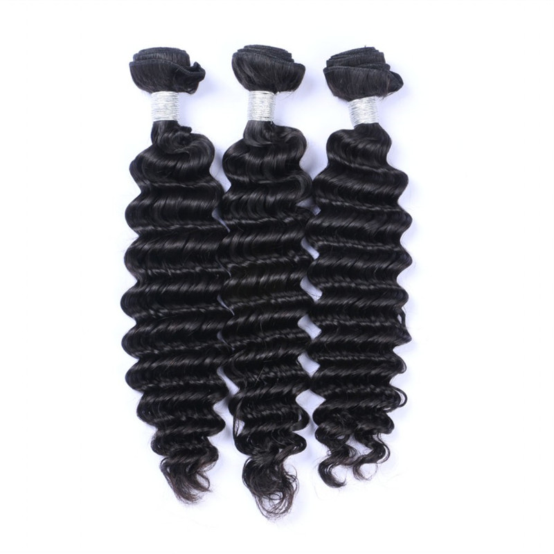 Wholesale Price Natural Color Brazilian Hair Deep Wave 100% Human Hair Remy Hair Extension 100G Per Piece