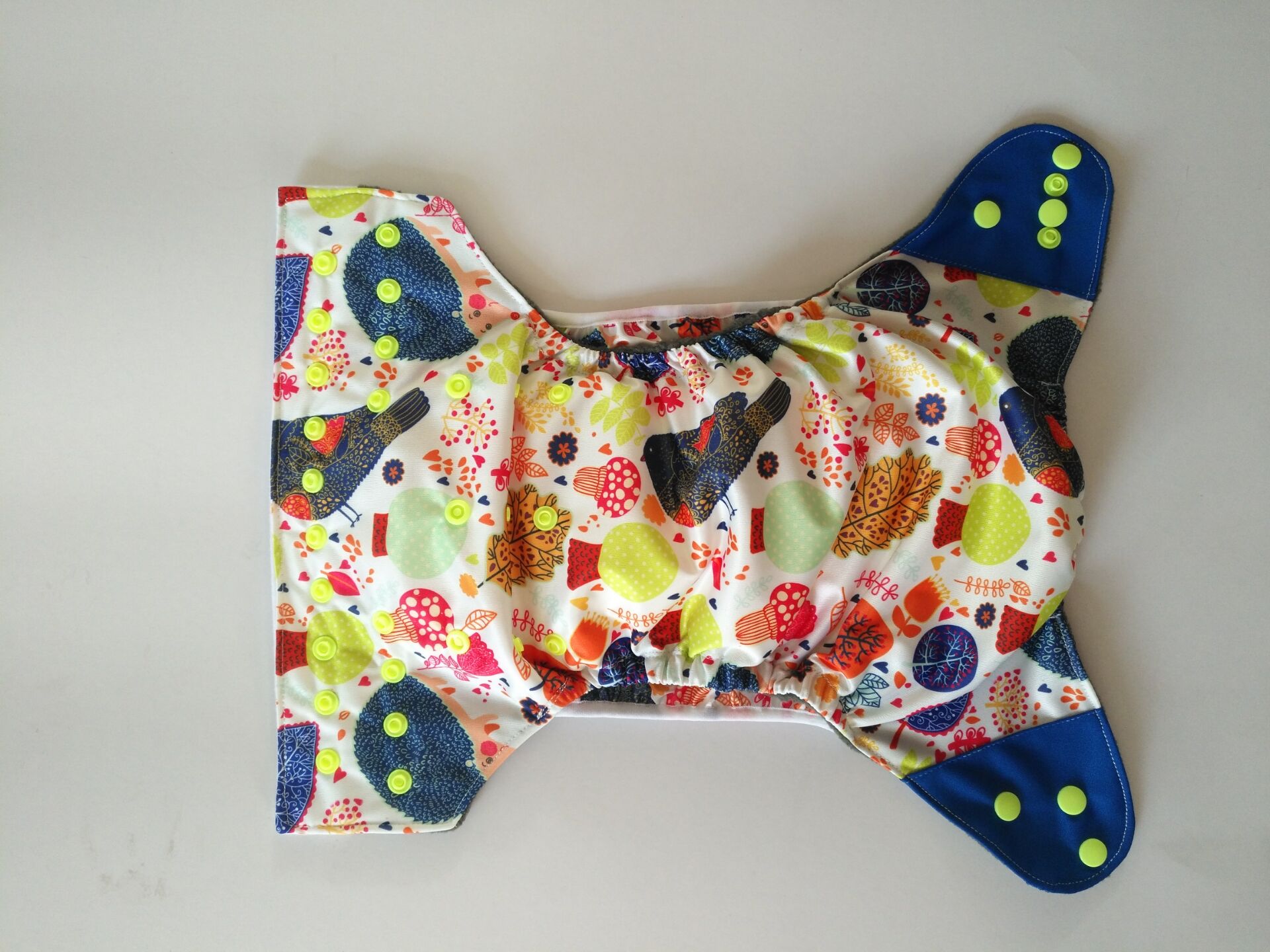 2015 Hot SALE AIO reusable washable Nappies bamboo charcoal double gusset cloth diaper One Size Fit All Free Shipping China Factory