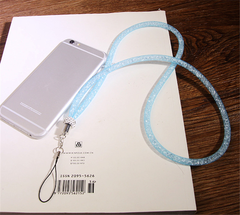 Universal paragraph long section hanging lace crystal lanyard Crystal Rhinestone in neck with claw clasp ID Badge Holder for Mobile phone
Universal paragraph long section hanging lace crystal lanyard Crystal Rhinestone in neck with claw clasp ID Badge Holder for Mobile phone