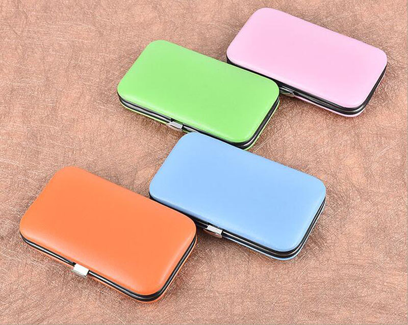 6 Pcs/set Nail Clipper Kit Nail Cutters Nail Tools Scissor Eyelash Tweezer Ear Pick Manicure Sets Gifts Free Shipping ZA3767