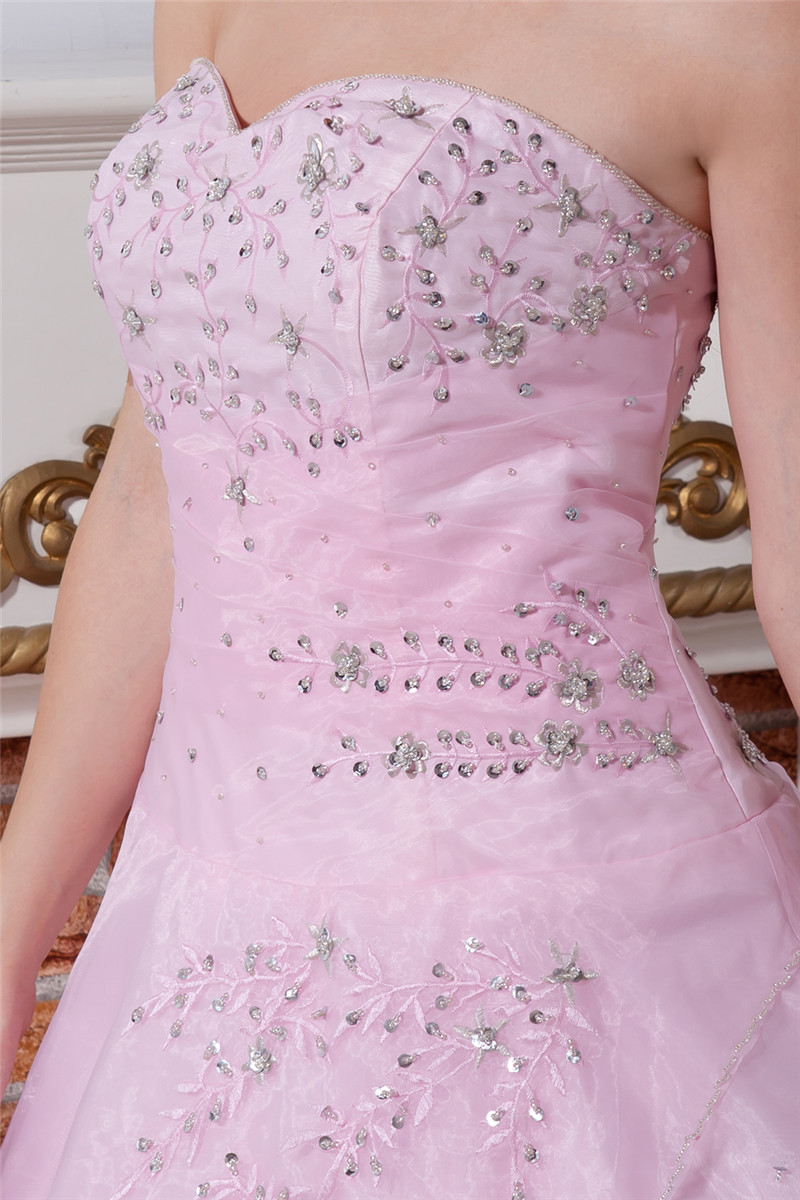 2017 Princess Pink Embroidery Ball Gown Quinceanera Dresses with Beading Sequin Plus Size Sweet 16 Dress Vestido Debutante Gowns BQ68