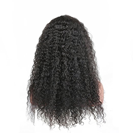 360 Lace Frontal Wig Curly 150% Density Pre Plucked with Baby Hair hd thin fillm Front Wigs Human Hairs Deep Curl Natural Hairline (18 inches, diva1