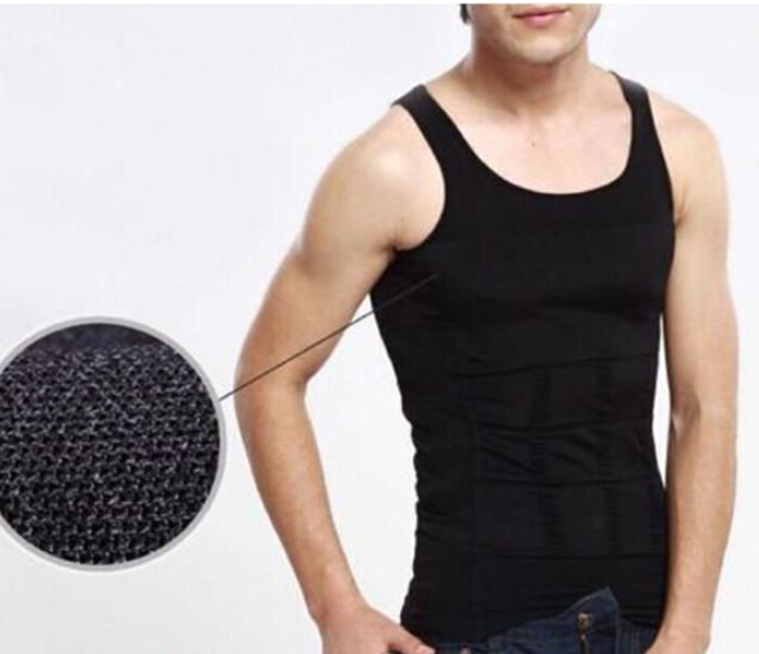 Men's Slimming Body Shaper Belly Fatty Tank Tops Vest Shirt Corset Compression Bodybuilding Underwear